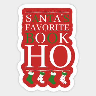 GREEN CHRISTMAS BOOKHO Sticker